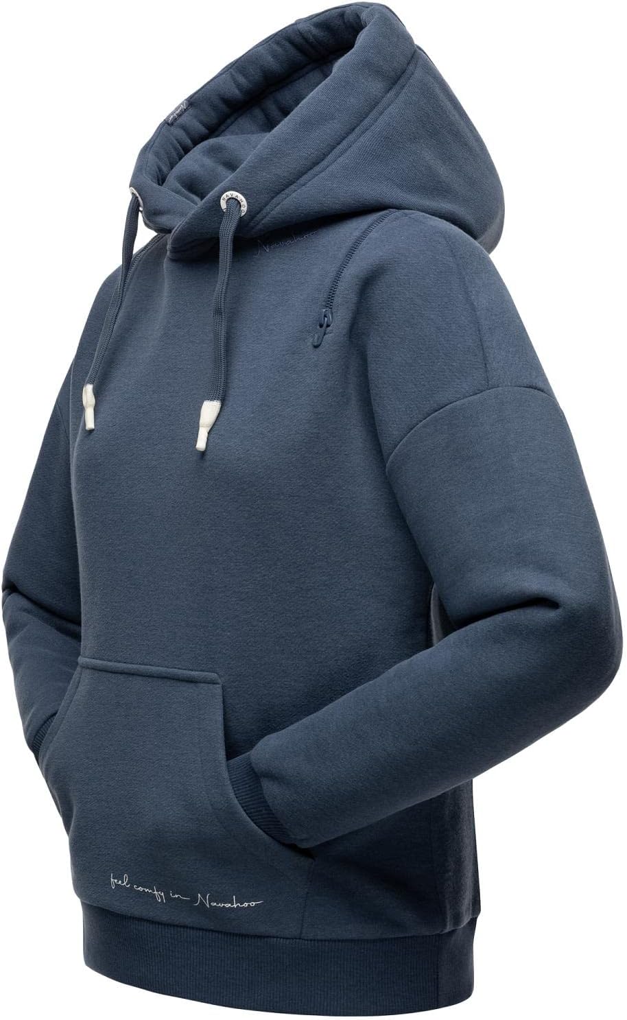 Navahoo Damen Sweatshirt Kapuzenpullover Hoodie Oversized Zuckerbärchen XS-XXL S Dusty Blue, S Dusty