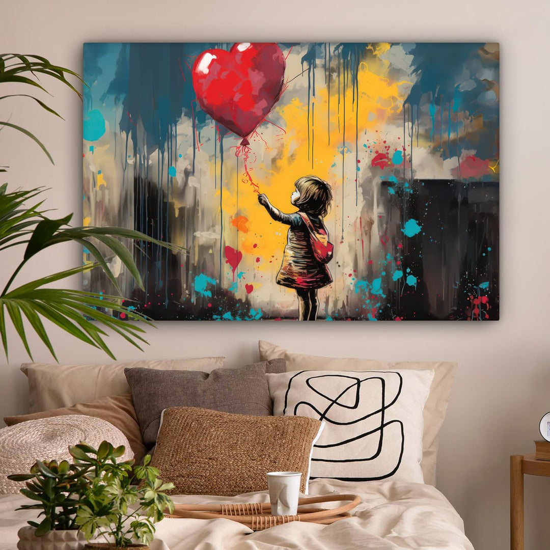MuchoWow© Bild auf Leinwand Gross 120x80 cm XXL Schlafzimmer Bilder Wand Deko Wohnzimmer Modern Wand