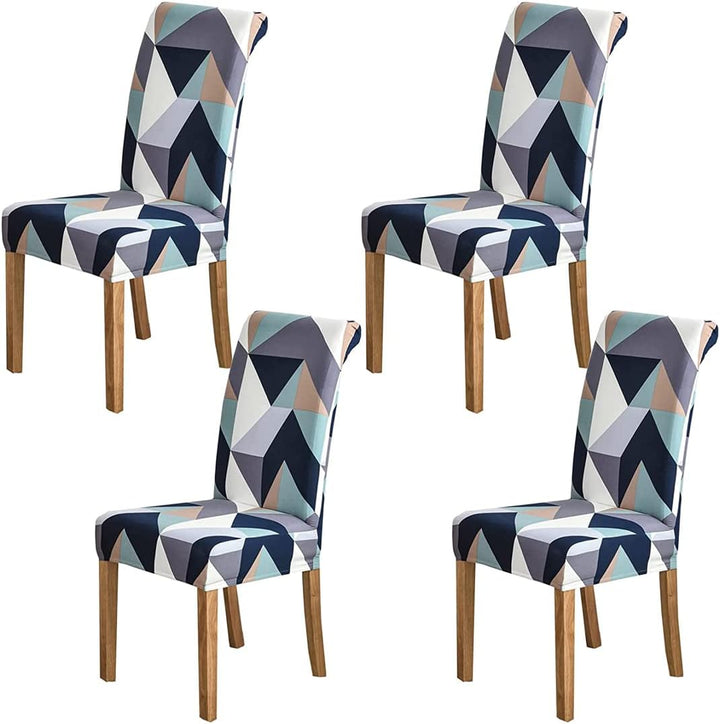 HZDHCLH Stuhlhussen 4er Set Stuhlbezüge Stretch abnehmbar, waschbar, Esszimmerstuhl-Schutzsitz für H
