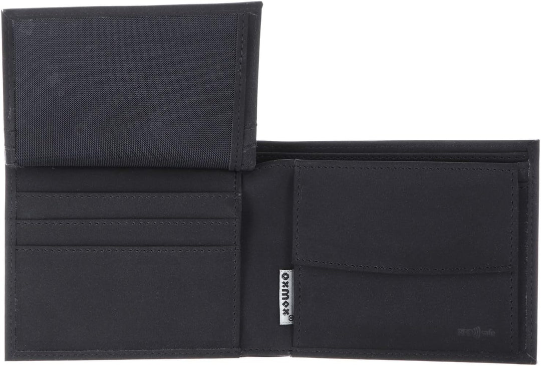 Oxmox New Cryptan Geldbörse 12 cm Lizard (Schwarz), Lizard (Schwarz)