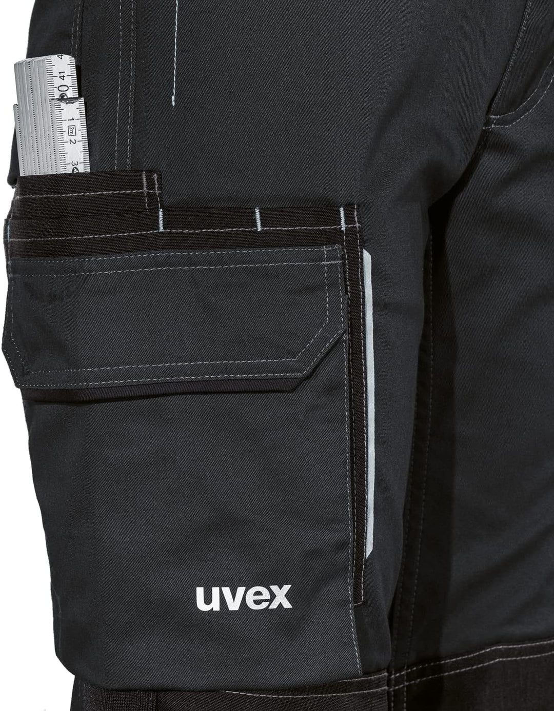 Uvex Tune-up Lange Damen-Arbeitshose - Lange Cargo-Hose mit Knietaschen 44 Schwarz, 44 Schwarz