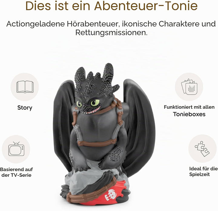 tonies Audio-Charakter für Kinder Drachenzähmen leicht gemacht: Ohnezahn