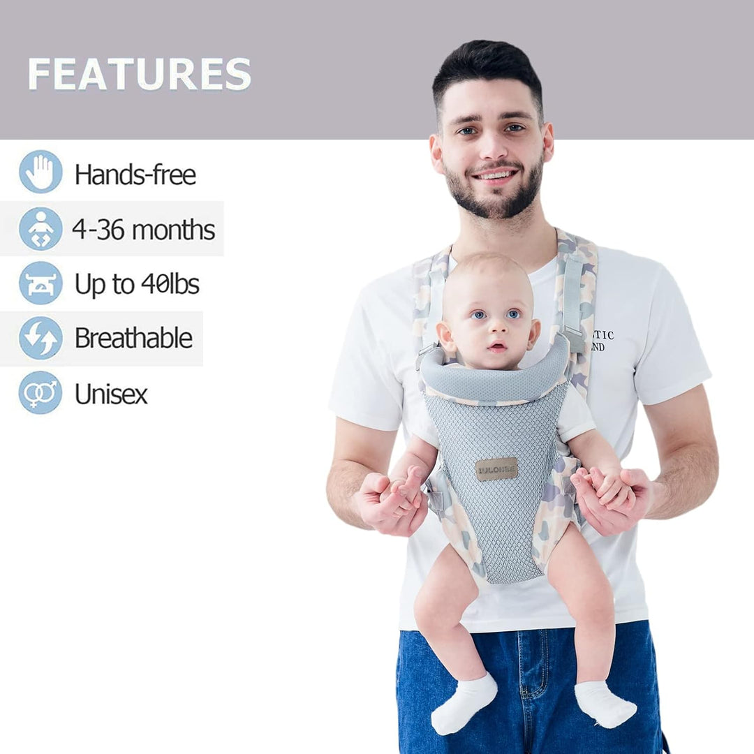 IULONEE Baby Tragetuch Säuglingstragetuch mit verstellbarem Halter Umarmungsgurte für Neugeborene Mu