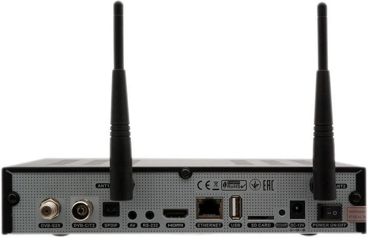 OCTAGON SF8008 4K UHD HDR Combo Receiver 1x DVB-S2X & 1x DVB-C/ DVB-T2 - Satellit, Kabel/ terrestris