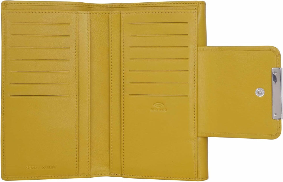 Gerry Weber - vigo Purse lh14z Gelb 18,00X10,00X0,00 CM Farbe:gelb / Material:textile,cow Leather, 1
