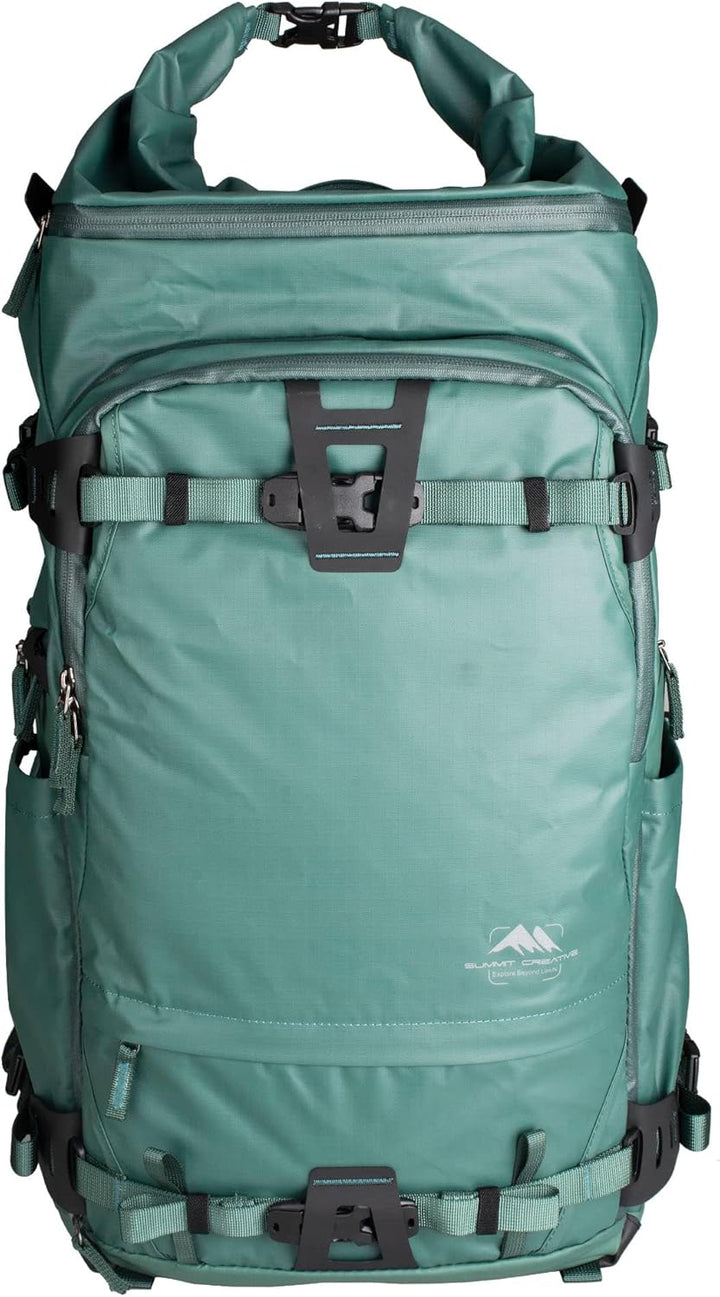 Summit Creative TENZING Roll-Top-Kamerarucksack 30L Grün, 30L Grün