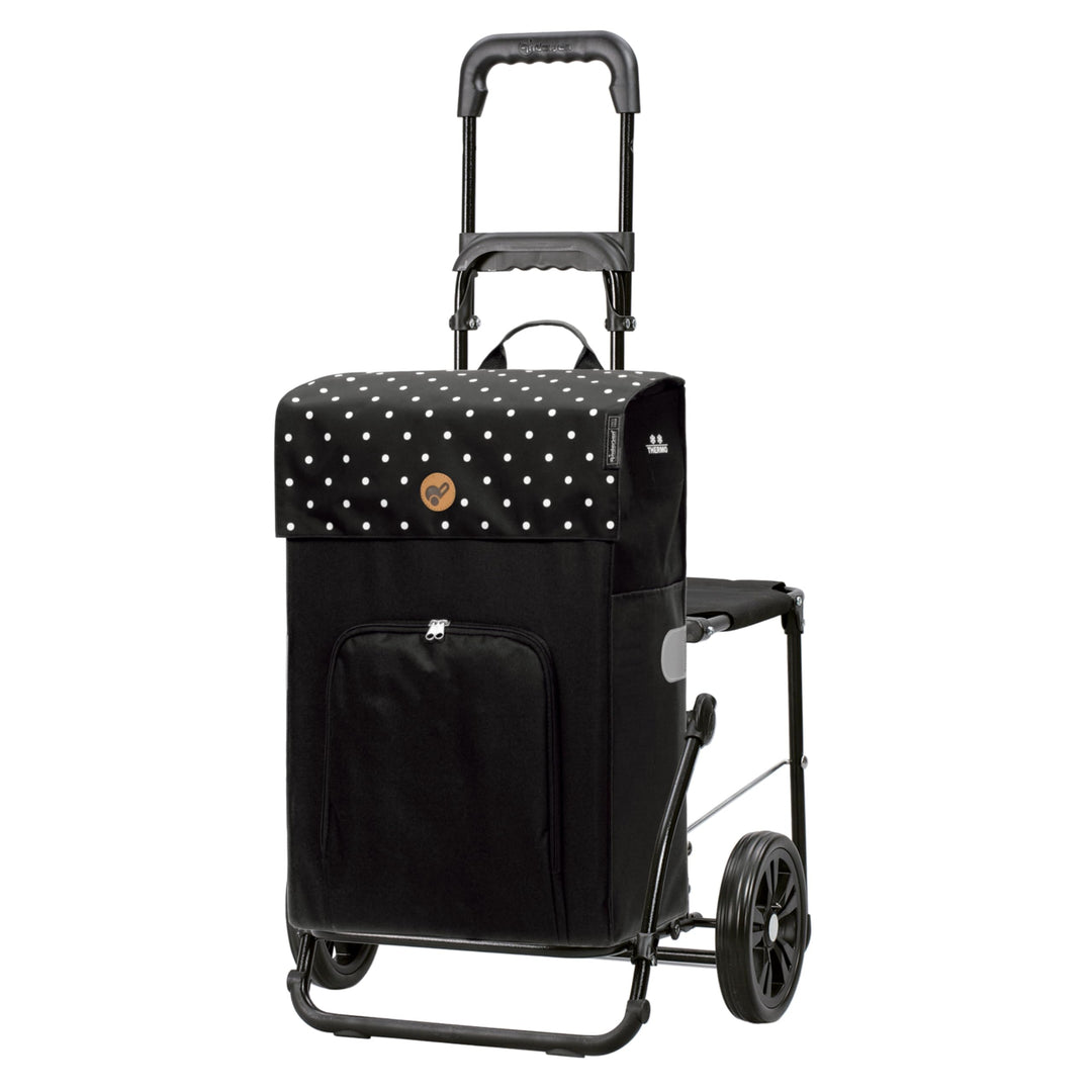 ANDERSEN Einkaufstrolley - Komfort Shopper Malit schwarz 49 L Einkaufswagen,langlebig,Thermo, klappb
