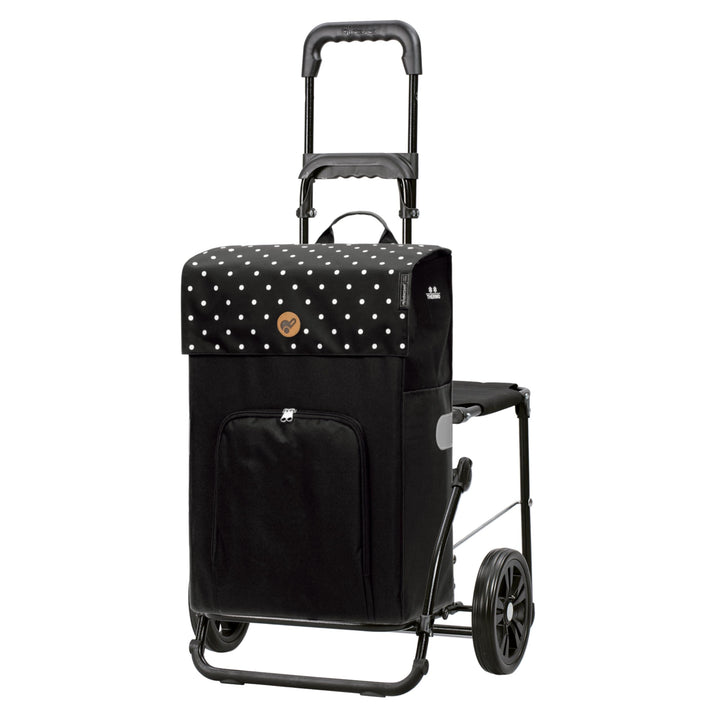 ANDERSEN Einkaufstrolley - Komfort Shopper Malit schwarz 49 L Einkaufswagen,langlebig,Thermo, klappb