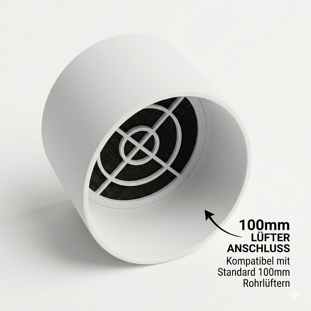 Mini Aktivkohlefilter für Homegrow 100 m3/h