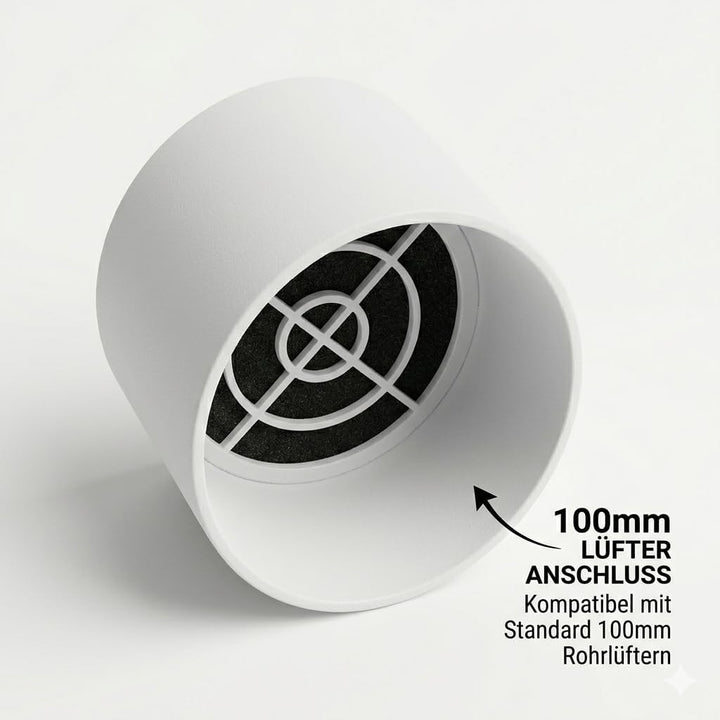 Mini Aktivkohlefilter für Homegrow 100 m3/h