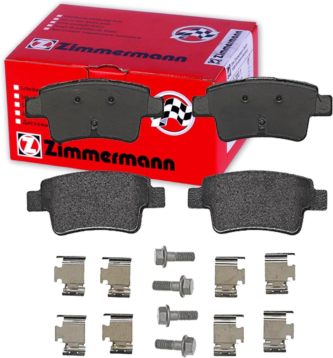 ZIMMERMANN 24349.175.2 Serie Bremsbelagsatz, Hinten, inklusive Platte dämpfend
