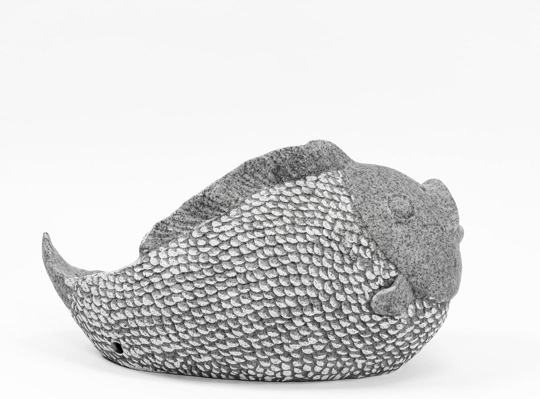 esotec Solar Wasserspeier Set Fisch, Teichpumpe, Teichfigur Gartenfigur Gartenstatue, Tauchpumpe, Ga