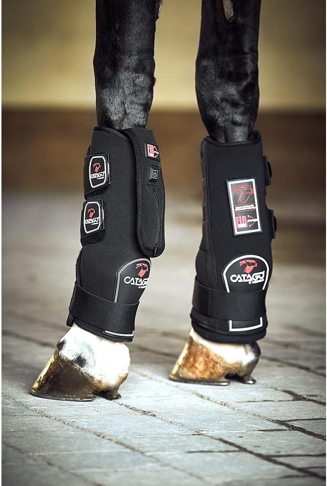 CATAGO Stall- und Transportgamaschen FIR-Tech Healing- schwarz - M, M