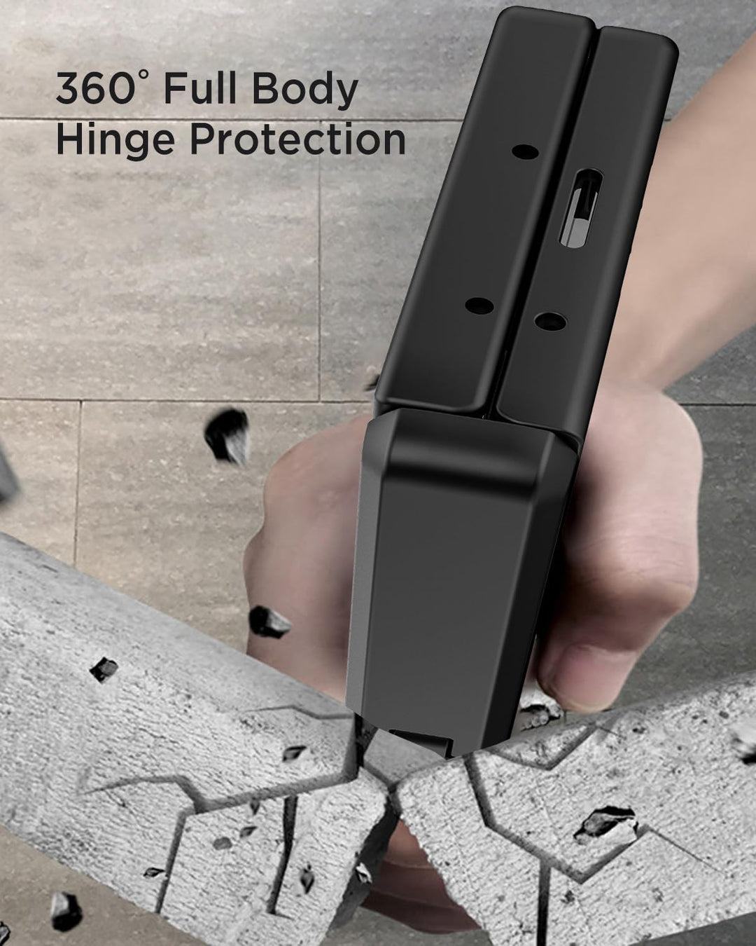 Miimall Kompatibel mit Samsung Galaxy Z Fold 7 Magnetisch Hülle, Anti-SPY Displayschutz & Scharniers