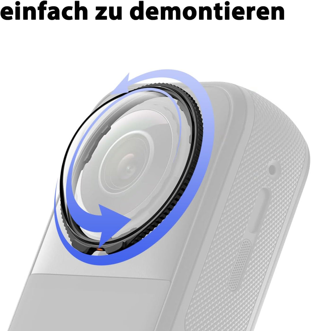 Objektivschutz für Insta360 X5, Optischer Linsenschutz aus Gehärtetem Glas mit 10H Härte, HD-Transpa