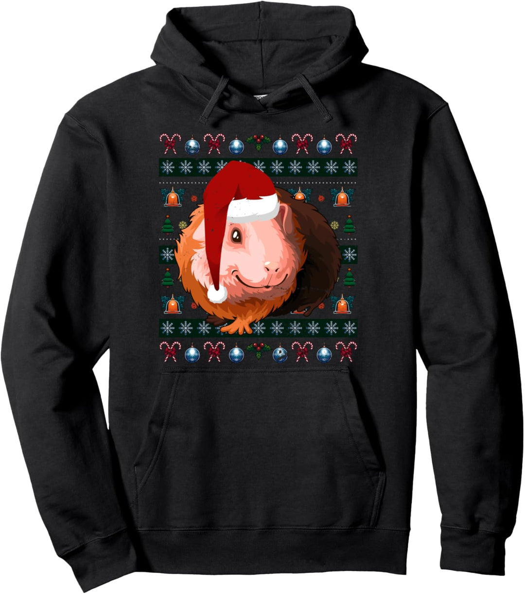 Weihnachten Geschenk Haustier Ugly Christmas Meerschweinchen Pullover Hoodie