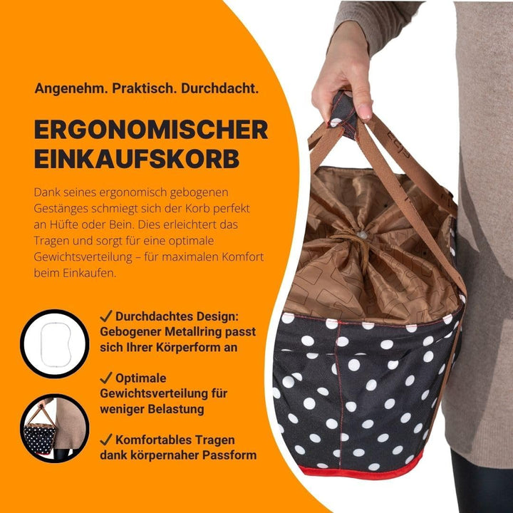 F|23 84111-5 Delight Einkaufskorb, 600 x 300 D Polyester, 42 x 27 x 26 cm Porzellan, Porzellan