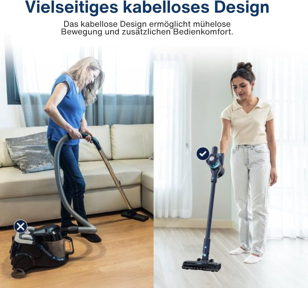 Samako CleanDetect Lite Akku-Staubsauger 200W – 22 kPa – Beutellos – 0,5 L – mit 2 Aufsätzen – kabel