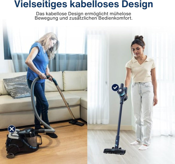 Samako CleanDetect Lite Akku-Staubsauger 200W – 22 kPa – Beutellos – 0,5 L – mit 2 Aufsätzen – kabel