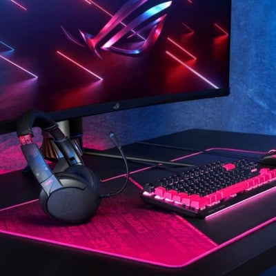 ASUS ROG Go 2.4 Electro Punk - 2,4 GHz kabelloses Gaming-Headset mit USB-C (tm) -Anschluss, KI-Mikro