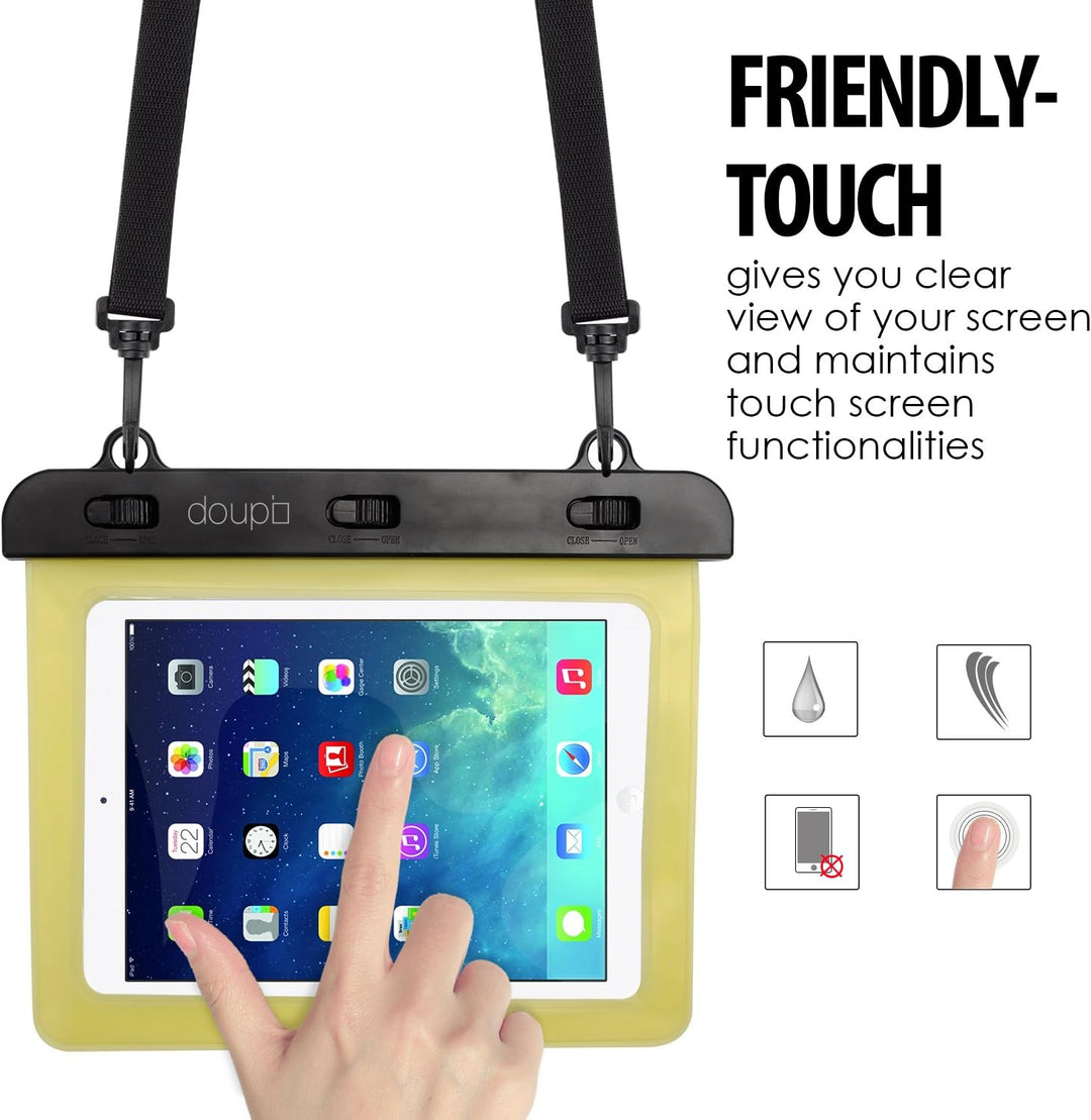 doupi wasserdichte Schutztasche 220x160mm für 7/8 Zoll Tablet Touchscreen Funktion Wasserfest Schutz