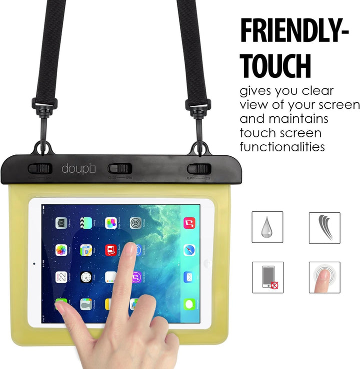doupi wasserdichte Schutztasche 220x160mm für 7/8 Zoll Tablet Touchscreen Funktion Wasserfest Schutz
