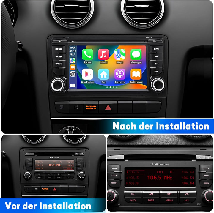 Autoradio für Audi A3 S3 8P RS3 2003 2004 2005 2006 2007 2008 2009 2010 2011 2012, Android 12 System