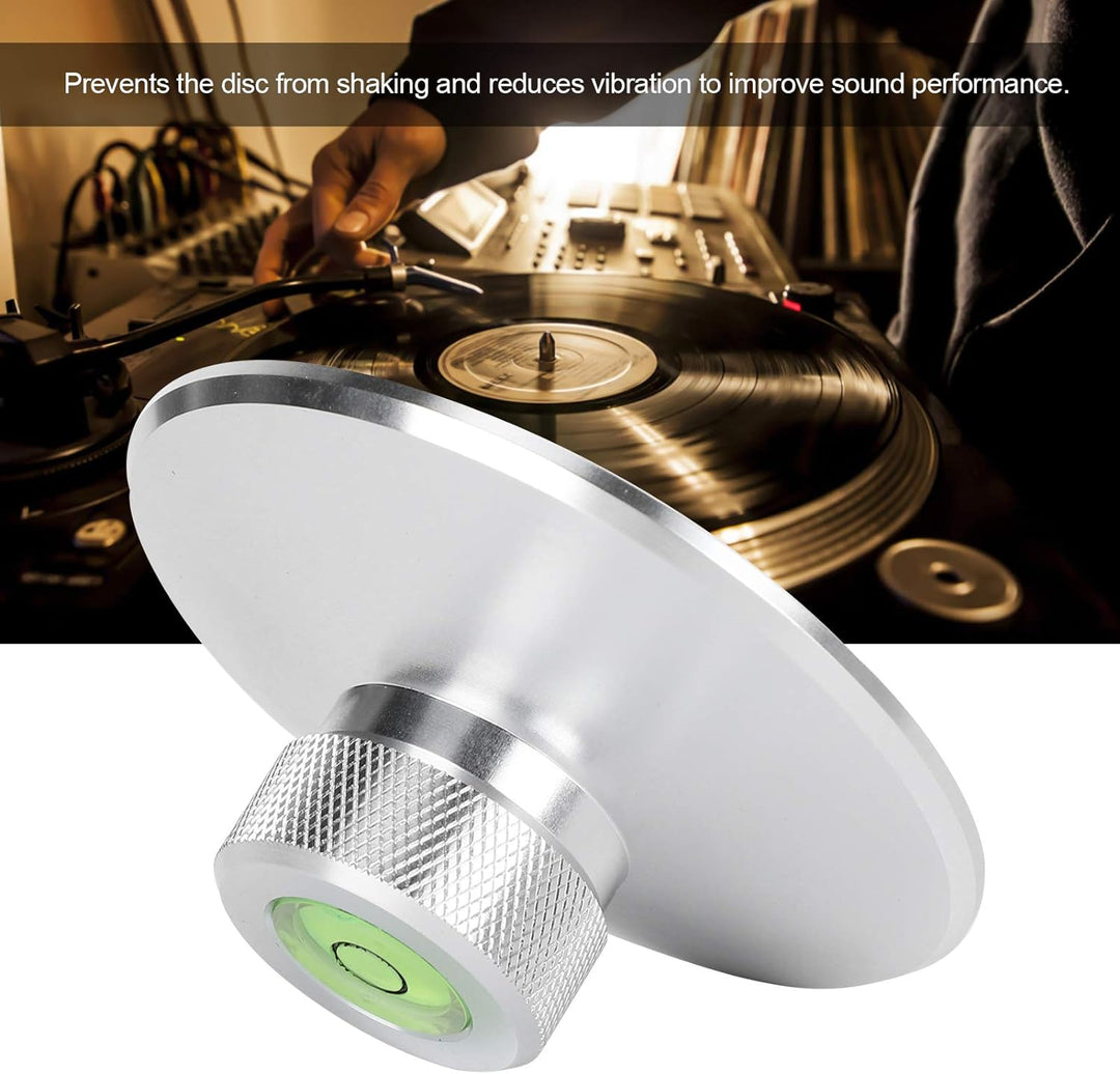 Dilwe LP Plattenspieler Disc Stabilizer Record, Aluminium Record Weight Stabilizer, Record Weight Cl