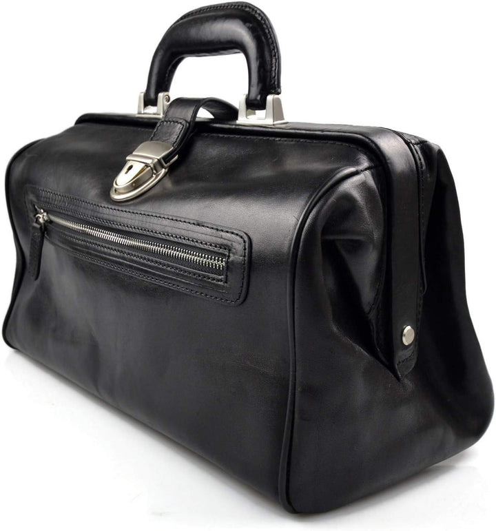 Leder doctor bag arzttasche leder umhängetasche briefträger aktentasche messenger schwarz ledertasch