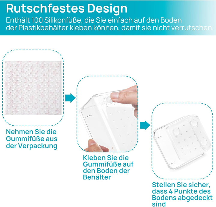 Vtopmart 25 Stücke Schubladen Organizer mit 4 Grössen, Make up Ordnungssystem, Schminktisch Organize