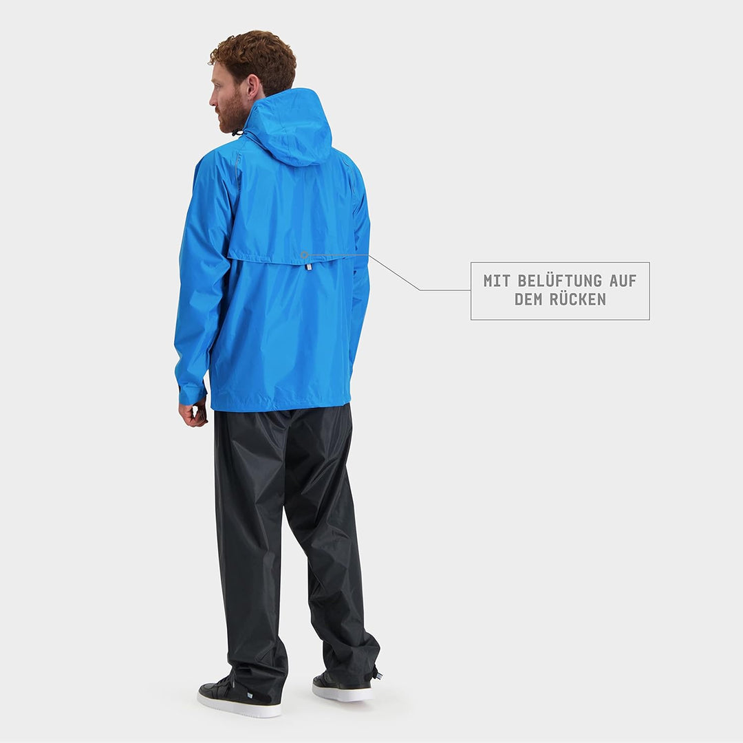 AGU Essential Passat Regenanzug, Regenkleidung Fahrrad Herren &amp; Damen, Wasserdicht &amp; Reflektierend,