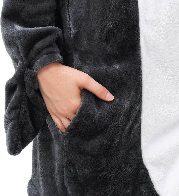 Katara 1744 (30+ Designs) Hai-Kostüm Black Shark, Unisex Onesie/ Pyjama-Qualität für Erwachsene & Te