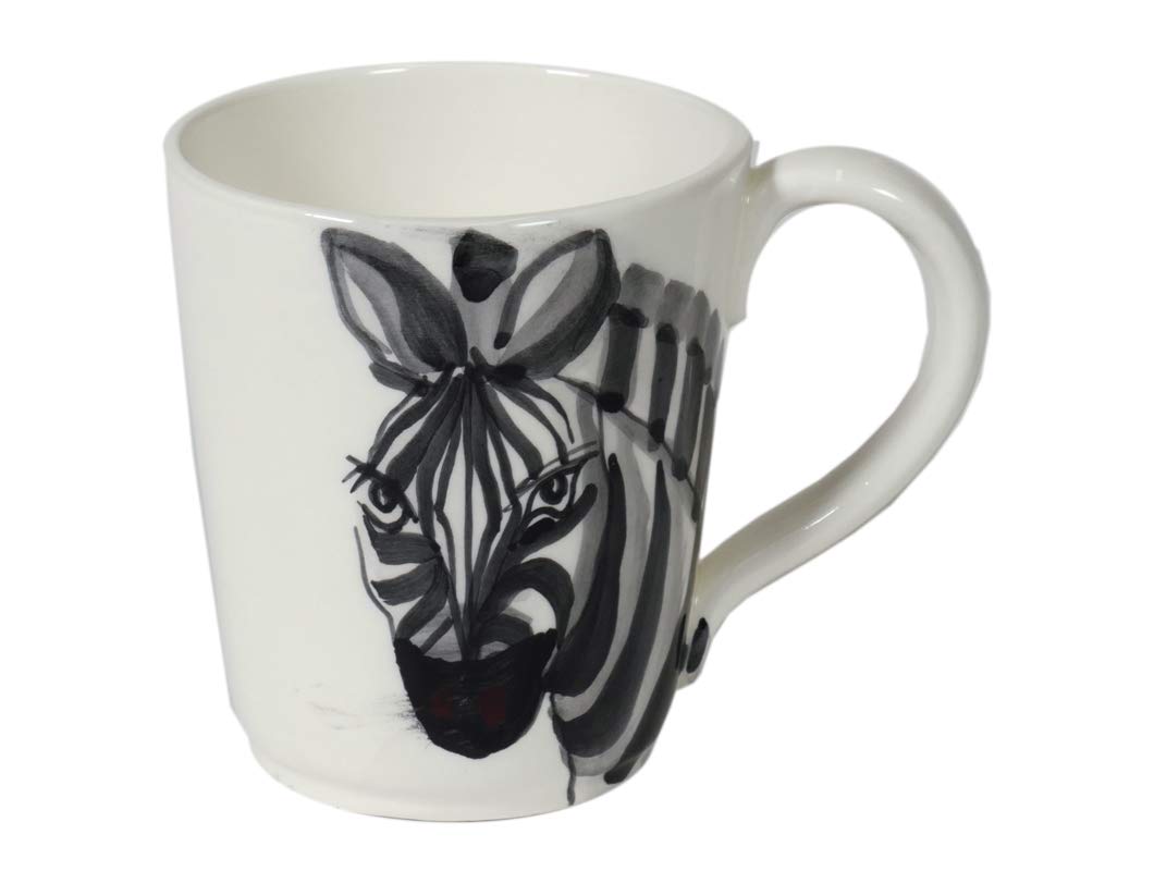 Virginia Casa Becher, Tasse Safari Zebra H. 11cm für 400ml Keramik