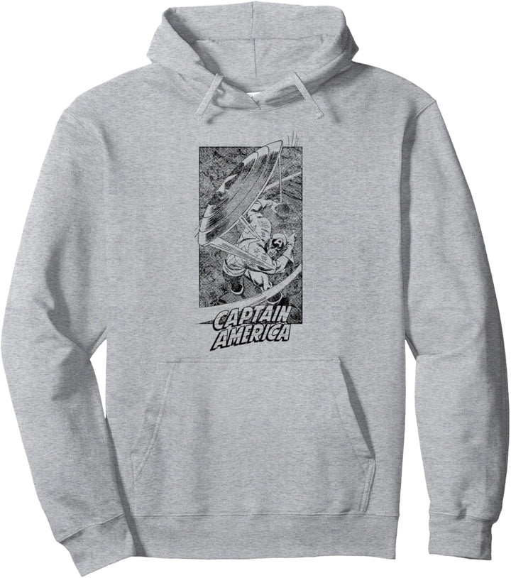 Marvel Captain America Flying Shield Pullover Hoodie
