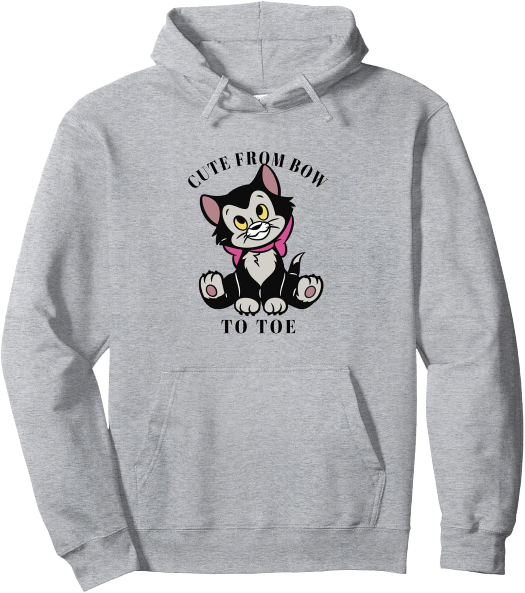 Disney Pinocchio Figaro niedlich von Schleife bis Fuss Pullover Hoodie