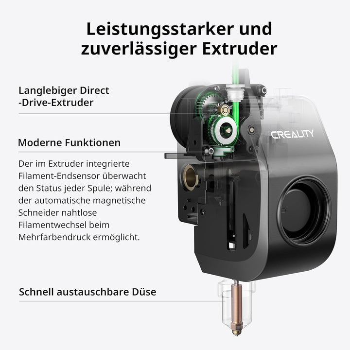 Creality K2 SE 3D-Drucker 2026, Multicolor-fähig mit CFS (optional), bis zu 500 mm/s Hochgeschwindig