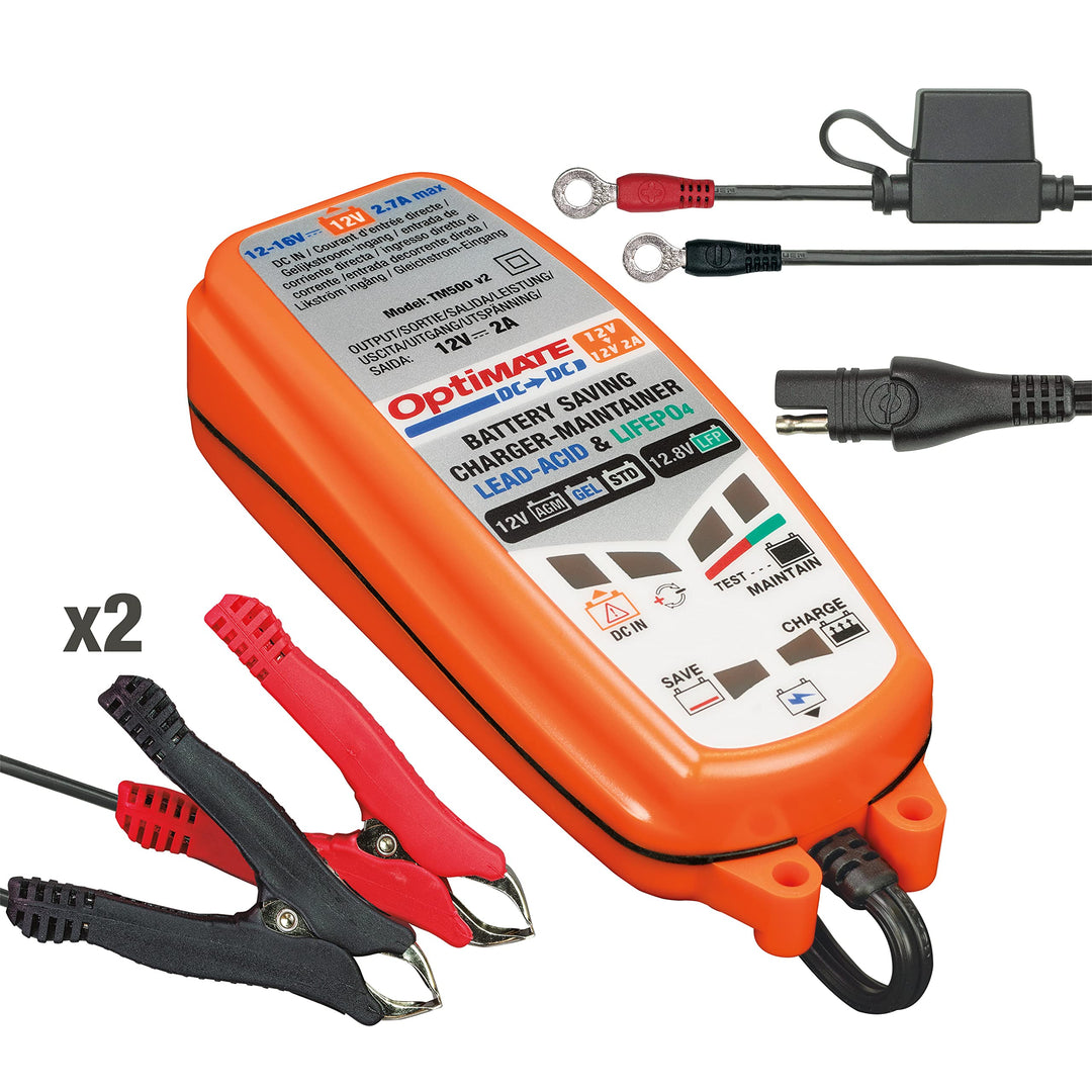 OptiMate DC-DUO 12V Batterielade- & Wartungsgerät – 6-Stufen, 2A, für Blei-Säure & LiFePO4 – ohne Ne
