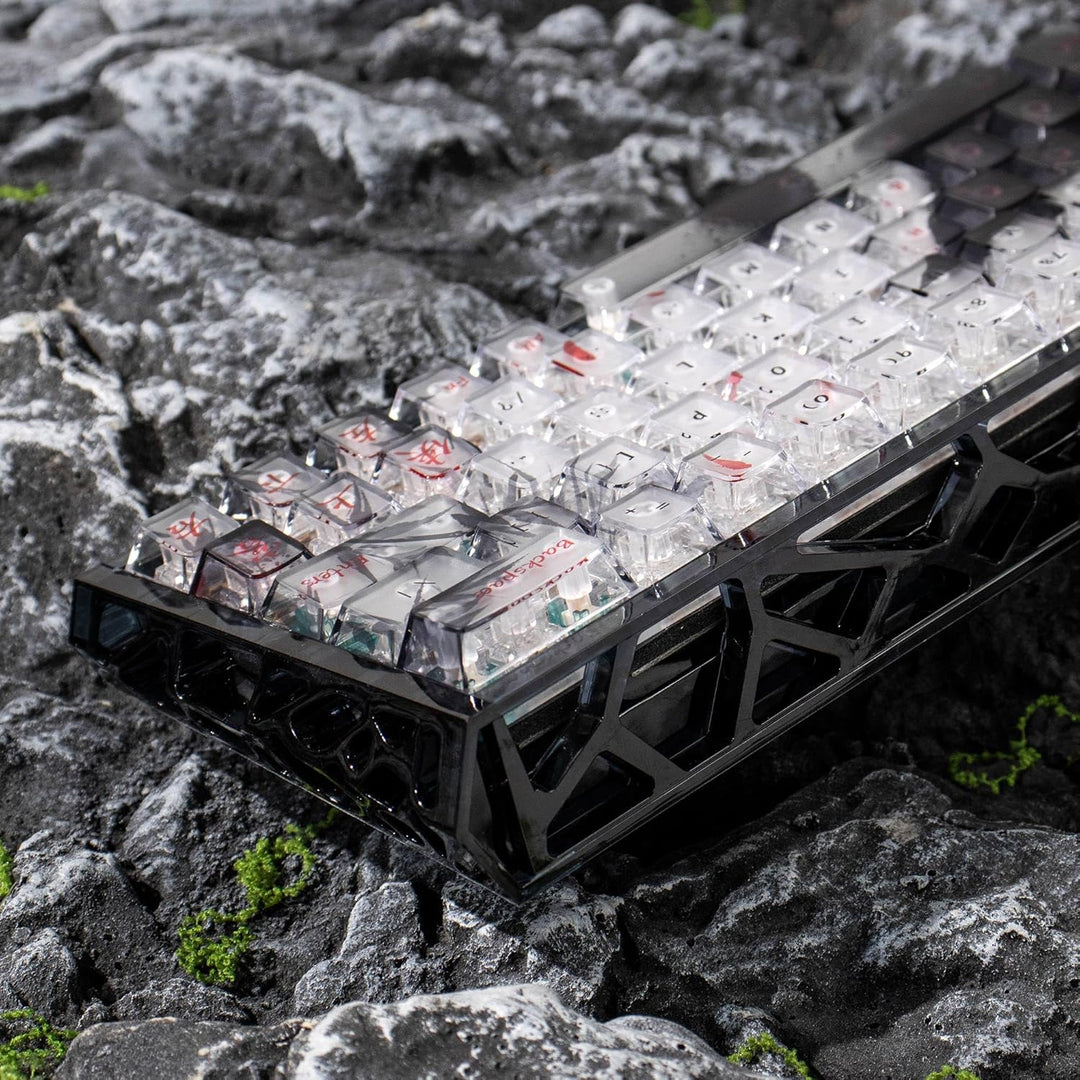60% Mechanische Tastatur Gehäuse Transparentes Tastaturgehäuse Kompatibel mit Wooting60/HM66/Mad60/M