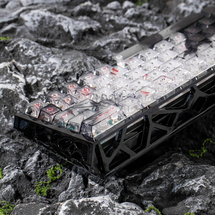 60% Mechanische Tastatur Gehäuse Transparentes Tastaturgehäuse Kompatibel mit Wooting60/HM66/Mad60/M