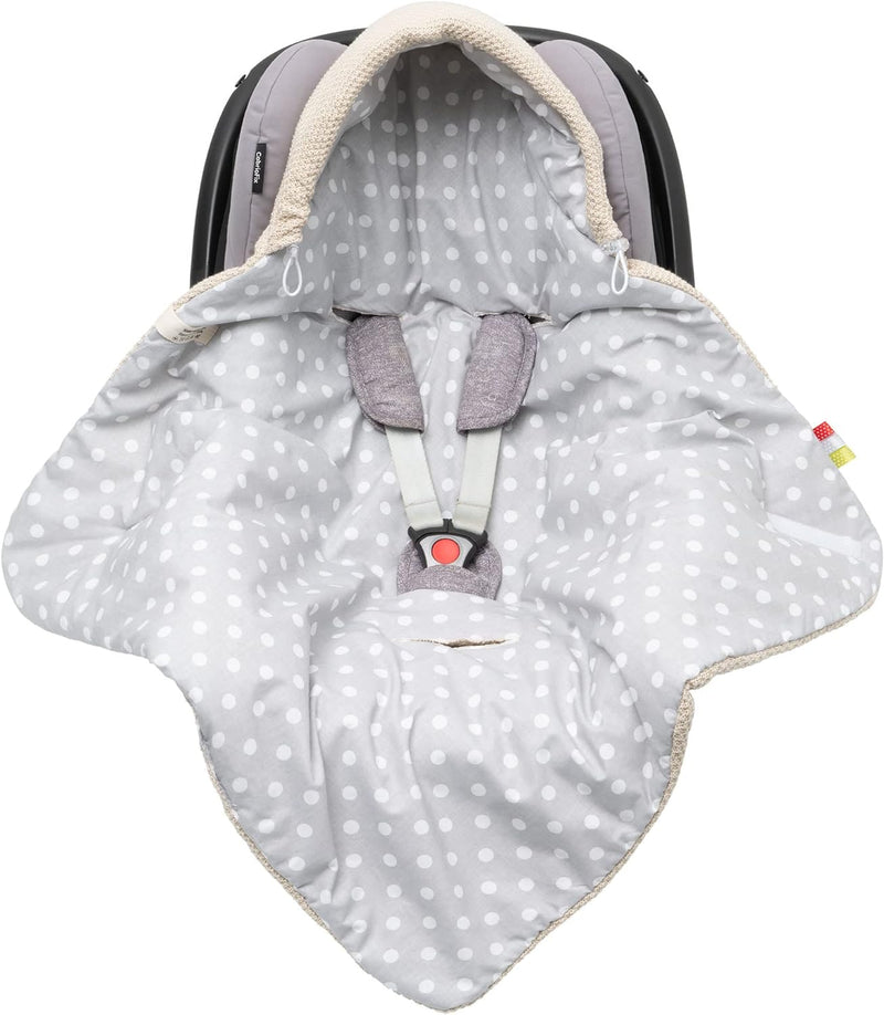 Baby Einschlagdecke Babyschale Winter Strickdecke Kinderwagendecke Fusssack Baby 100% Baumwolle mit