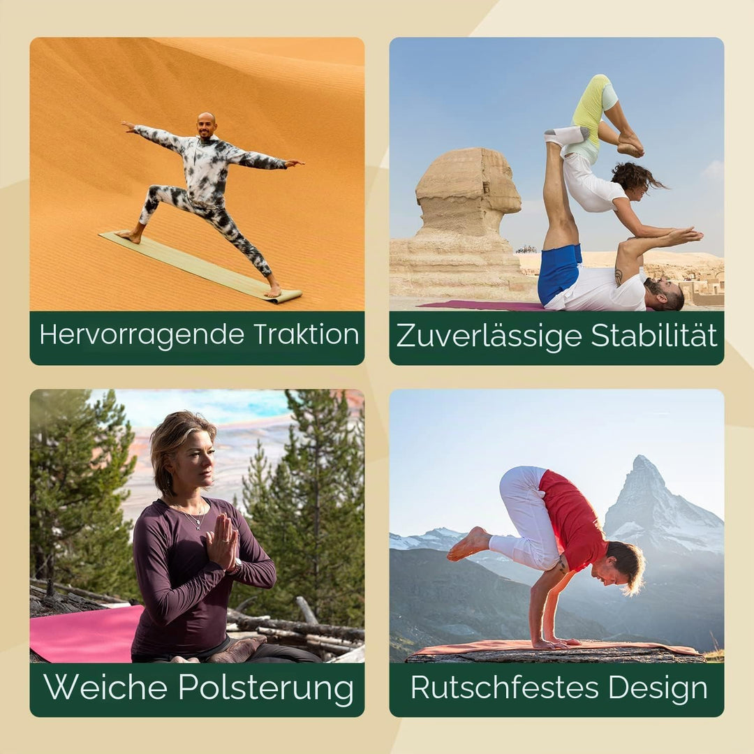 JADE YOGA - Harmony Yoga Mat - Yoga Mat Designed to Provide A Secure Grip to Help Hold Your Pose Sch