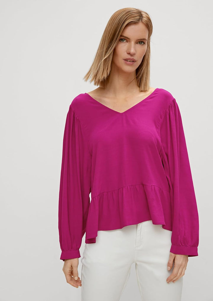 comma Damen Bluse 40 4487_pink, 40 4487_pink