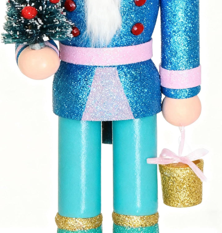 Weihnachtsnussknacker | 38 cm Holzfigur Festliche Sammelstücke | Weihnachtlicher Holz Nussknacker Fü