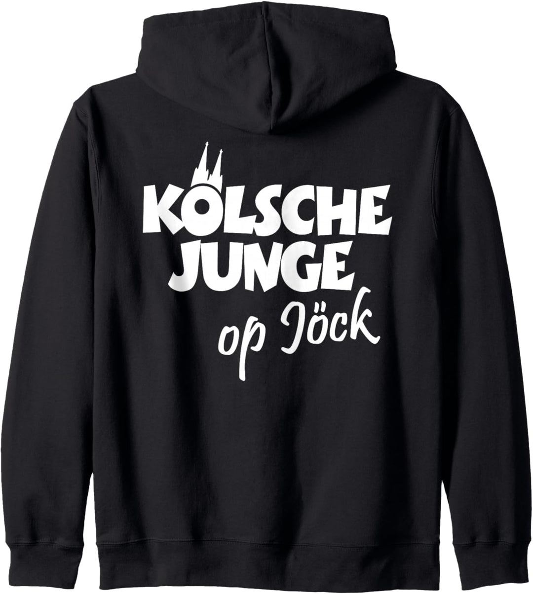 Kölsche Junge Op Jöck (Weiss) Kölner Unterwegs - Köln Kapuzenjacke