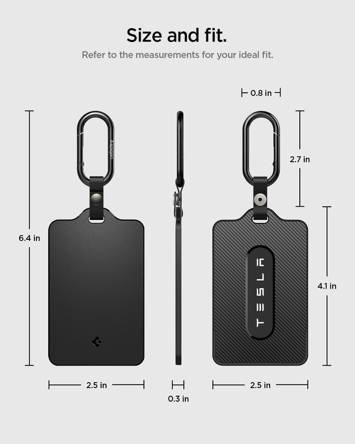 Spigen Schlüsselkartenhalter für Tesla Model Y / Y Juniper (~2026), Model 3 / 3 Highland (~2026), Mo