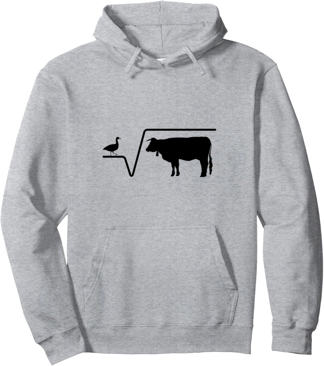 N-te Wurzel Aus Q Ente Wurzel Kuh Spruch Lustiger Mathe-Lehr Pullover Hoodie