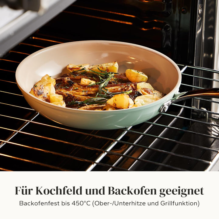 Redchef Pfannenset Keramik Induktion 6-teilig, Antihaft Bratpfannen 20/24/28 cm für alle Herdarten,