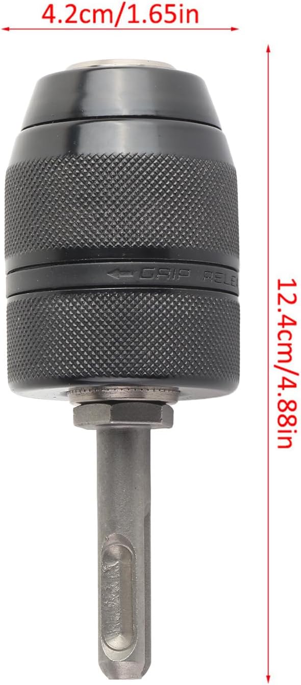 2mm-13mm Bohrerfutter Selbstspannen Spannfutter mit SDS Adaptor, Metall-Schnellspannbohrfutter-Konve