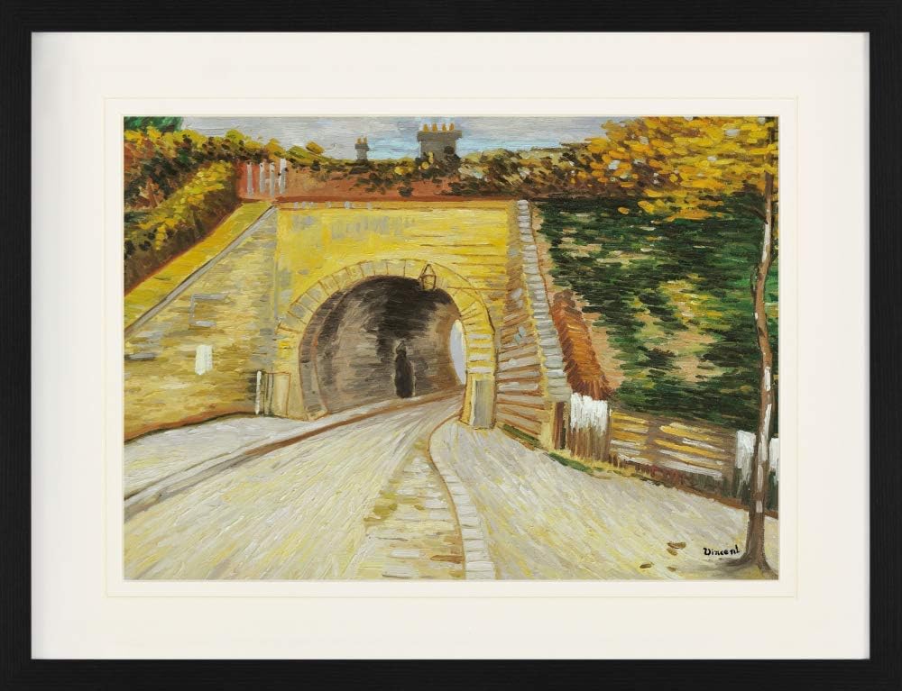 1art1 Vincent Van Gogh Poster Viadukt In Paris, 1887 Gerahmtes Bild Mit Edlem Passepartout | Wand-Bi