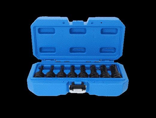BRILLIANT TOOLS BT022600 1/2" Kraft Bit-Stecknuss Satz, Torx, T30-T80 8-TLG. [Powered by KS Tools]